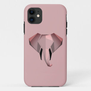 Capa Para iPhone 11 Formas Simples Geométrica Cabeça de Elefante