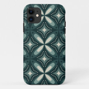 Capa Para iPhone 11 formas verdes retrô