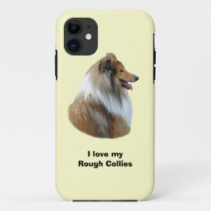 Capa Para iPhone 11 Foto áspera do retrato do cão do Collie