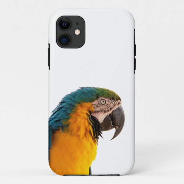 Capa Para iPhone 11 Foto de Papagaio Arara (Verso)