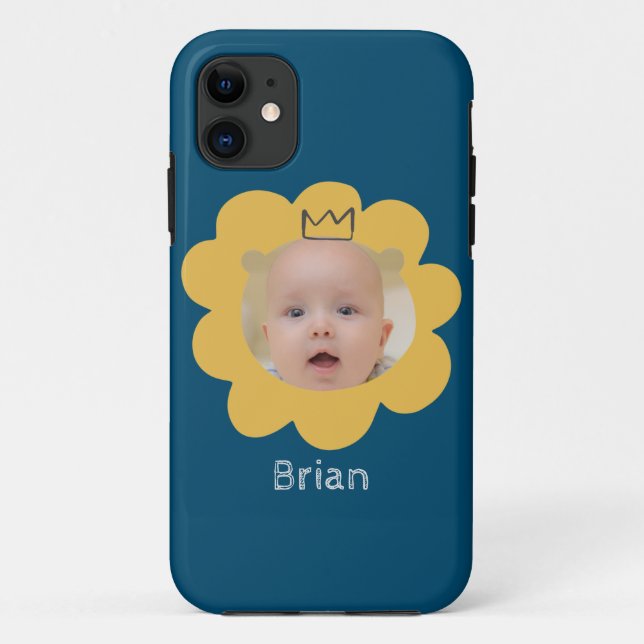 Capa Para iPhone 11 Foto Do Bebê Lion Cute (Verso)