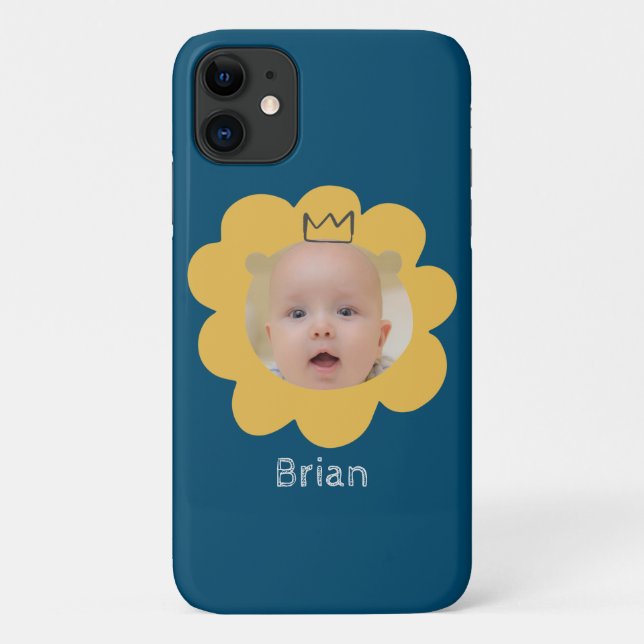 Capa Para iPhone 11 Foto Do Bebê Lion Cute (Verso)