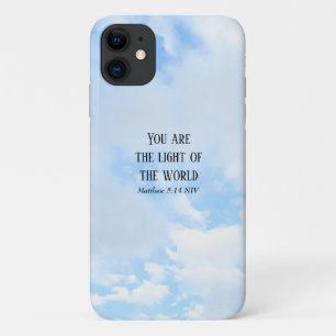 Capa Para iPhone 11 Foto do céu azul Você é o verso da Bíblia clara