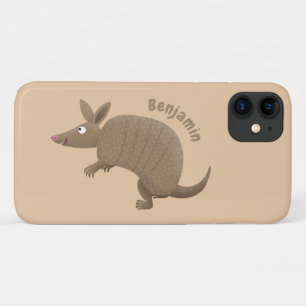 Capa Para iPhone 11 Foto feliz de tatu engraçado