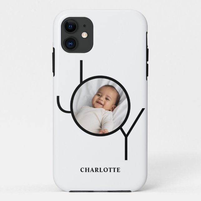Capa Para iPhone 11 Foto personalizada do bebê (Verso)