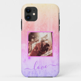 Capa Para iPhone 11 Foto personalizada e família de amigos de amor de 