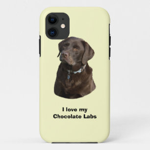 Capa Para iPhone 11 Fotografia de cão Labrador Chocolate