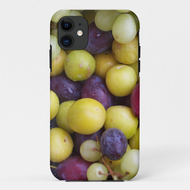 Capa Para iPhone 11 Fotografia de outono, Ameixas de Uva (Verso)