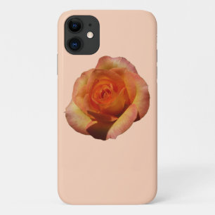 Capa Para iPhone 11 Fotografia Floral Laranja Peach Rosa