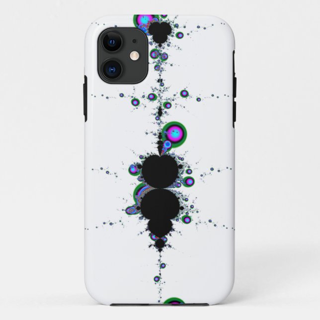 Capa Para iPhone 11 Fractal colorido (Verso)