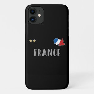 Capa Para iPhone 11 França Futebol Fan Camisa Bandeira Francesa