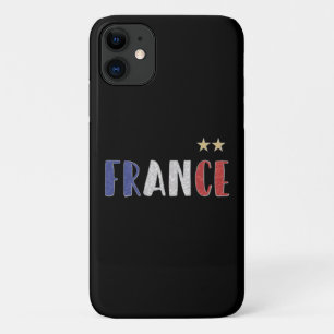 Capa Para iPhone 11 França Futebol Fan Camisa Bandeira Francesa