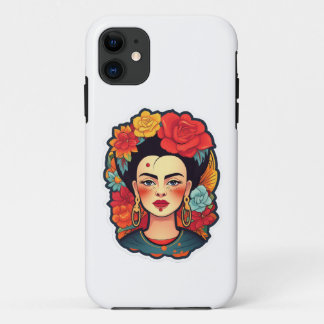 Capa Para iPhone 11 Frida Kahlo Portrait Art