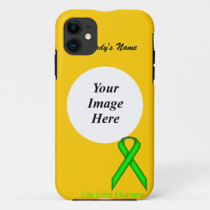 Capa Para iPhone 11 Friso Padrão do verde limão por Kenneth Yoncich