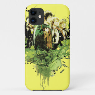 Capa Para iPhone 11 FRODO™ com colagem vetorial de Hobbits