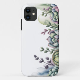 Capa Para iPhone 11 Fronteira floral