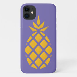 Capa Para iPhone 11 Fruta-branca Laranja e Ananás-púrpura