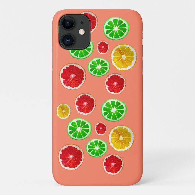 Capa Para iPhone 11 Fruta suculenta e frutado (Verso)