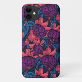 Capa Para iPhone 11 Fúcsia em azul e roxo