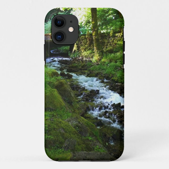 Capa Para iPhone 11 Fuga de Wahkeena Falls, OU (Verso)