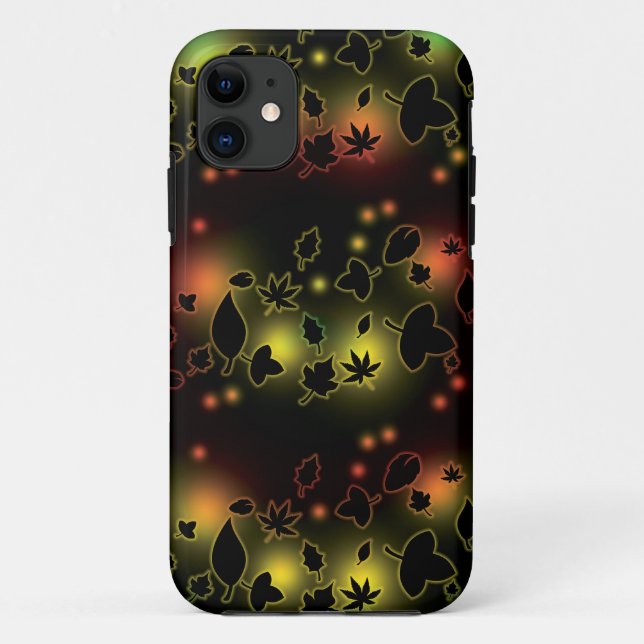 Capa Para iPhone 11 Fulgor do folhagem de outono (Verso)