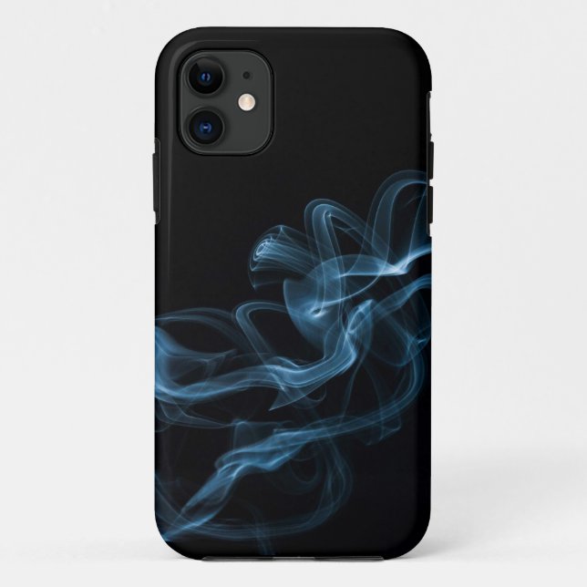 Capa Para iPhone 11 Fumaça Azul (Verso)