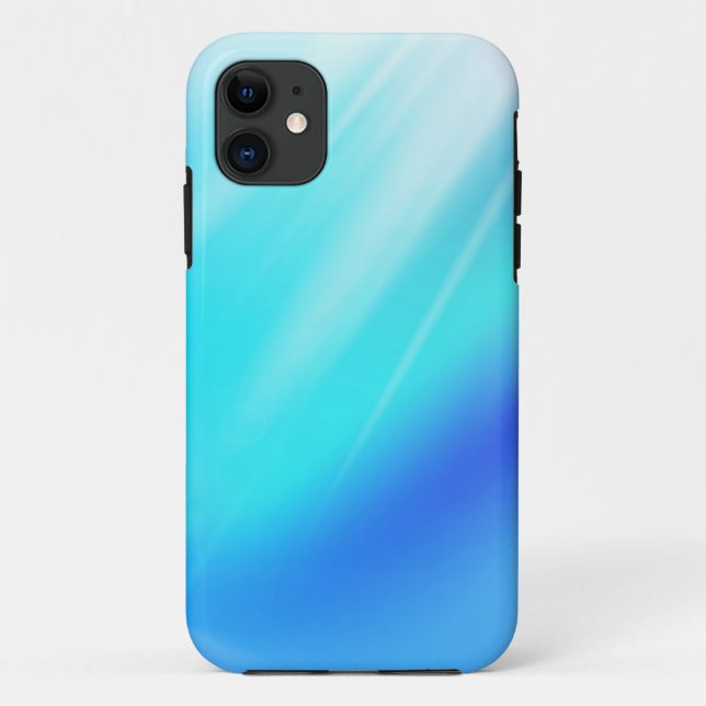 Capa Para iPhone 11 Fundo Abstrato azul (Verso)