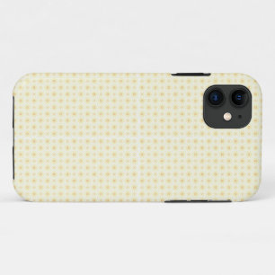 Capa Para iPhone 11 fundo amarelo e branco com pequenos círculos