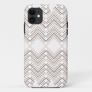 Capa Para iPhone 11 fundo branco com pontos castanhos e vermelhos