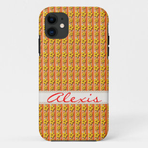 Capa Para iPhone 11 Fundo da margarida com nome