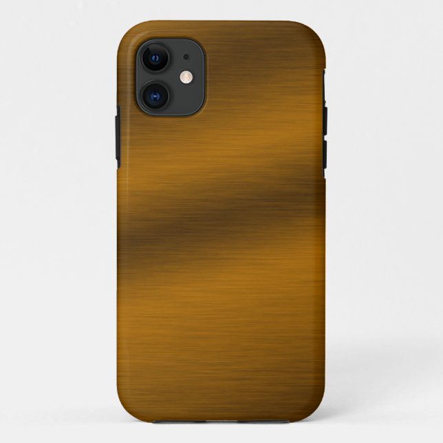 Capa Para iPhone 11 Fundo de Bronze Bruto (Verso)