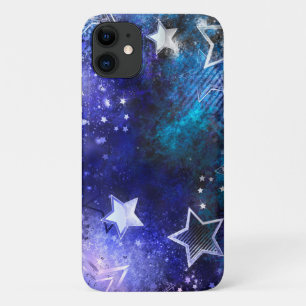 Capa Para iPhone 11 Fundo de Espaço com Estrelas