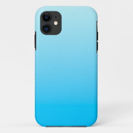 Capa Para iPhone 11 Fundo de gradação de cor azul