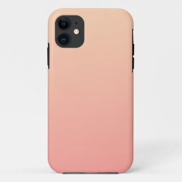 Capa Para iPhone 11 Fundo de Gradação de Pêssego