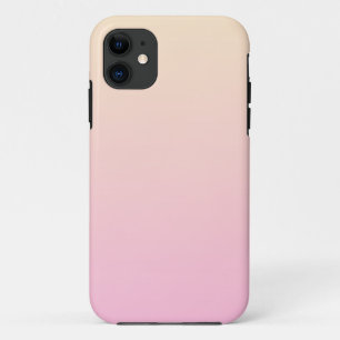 Capa Para iPhone 11 Fundo de gradação rosa pálido e amarelo