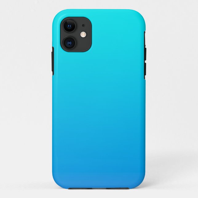 Capa Para iPhone 11 Fundo de Omã Azul (Verso)