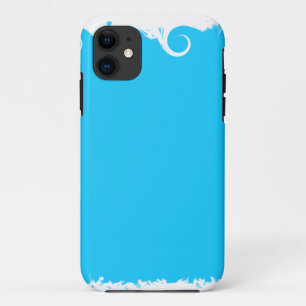Capa Para iPhone 11 Fundo Moderno Azul do Céu Profundo