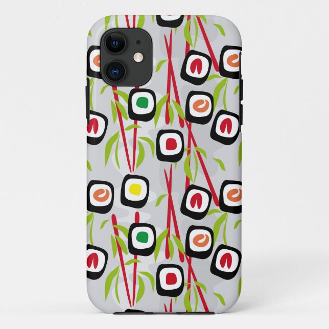 Capa Para iPhone 11 Fundo Sushi (Verso)