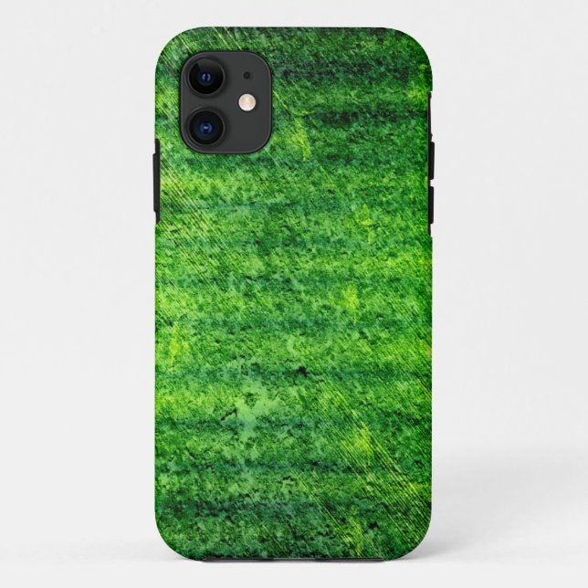 Capa Para iPhone 11 Fundo verde verde (Verso)