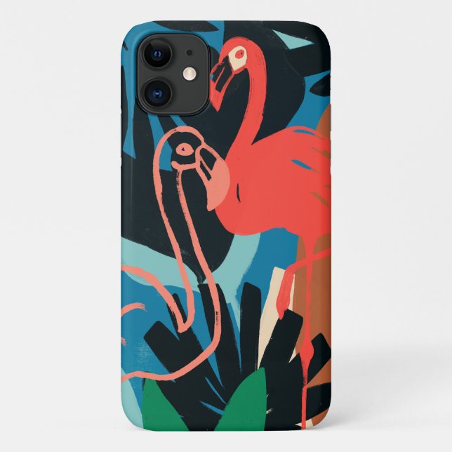 Capa Para iPhone 11 Funky Flamingo (Verso)