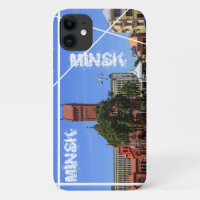 Funky Minsk Belarus Arquitetura iPhone 11 Caso