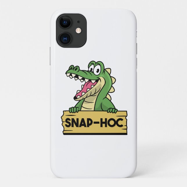 Capa Para iPhone 11 Funny Alligator Lover e Zookeeper Crocodilo (Verso)