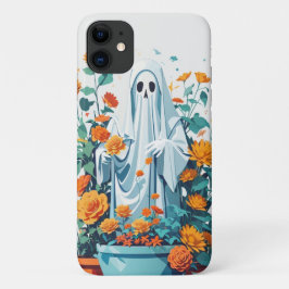 Capa Para iPhone 11 Funny Ghost Ghosted GardenPlant Retro Hallowee
