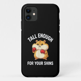 Capa Para iPhone 11 Funny Hamster Boxing Tall Enough for Your Shins 