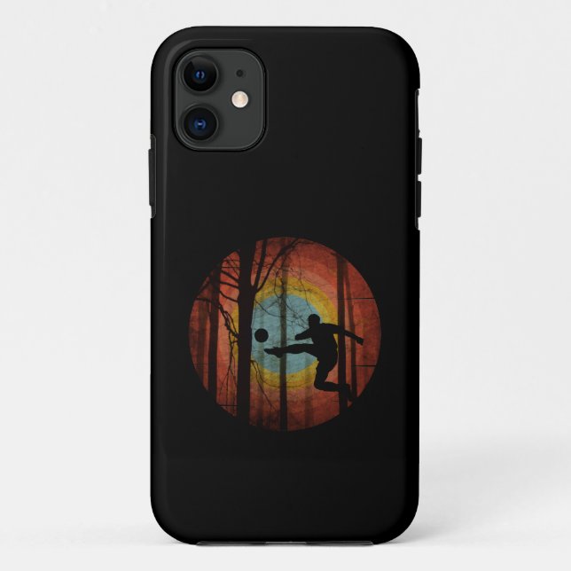 CAPA PARA iPhone 11 FUTEBOL ENGRAÇADO NA FLORESTA DA MATA (Verso)