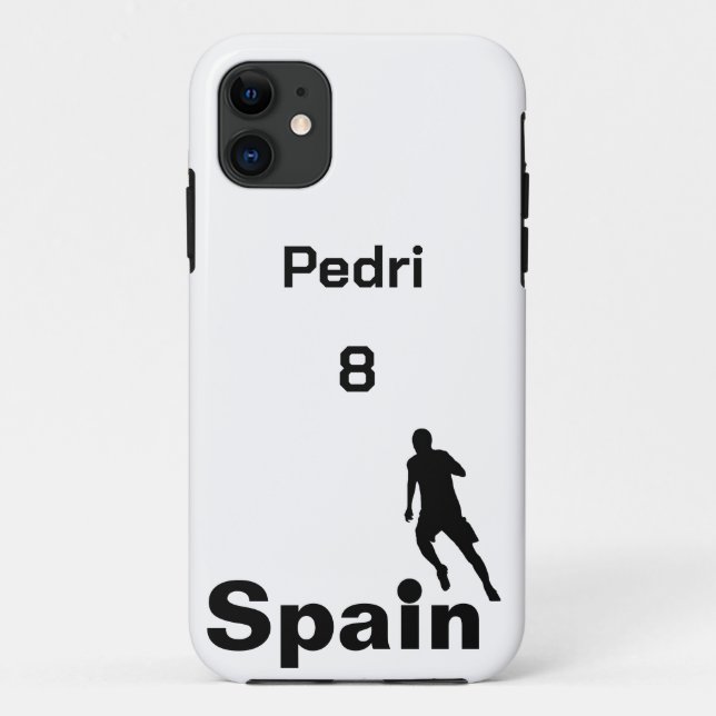 Capa Para iPhone 11 Futebol espanhol personalizável (Verso)