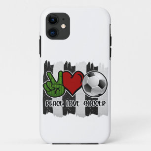 Capa Para iPhone 11 Futebol Peace and Love