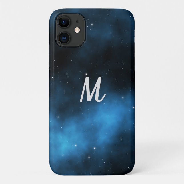 Capa Para iPhone 11 Galáxia azul intimamente (Verso)