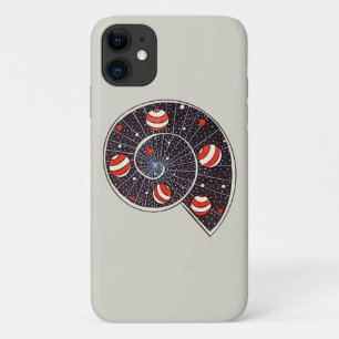 Capa Para iPhone 11 Galáxia Espiral Com Planetas De Bola De Praia