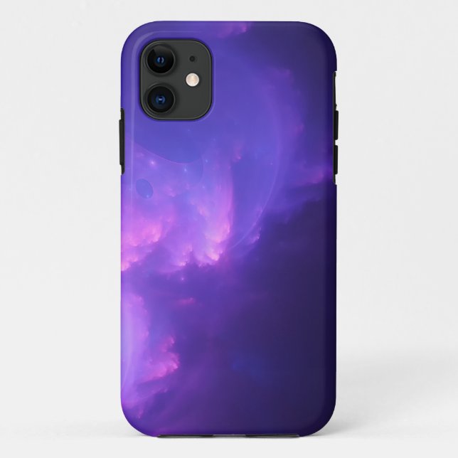 Capa Para iPhone 11 galáxia roxa (Verso)